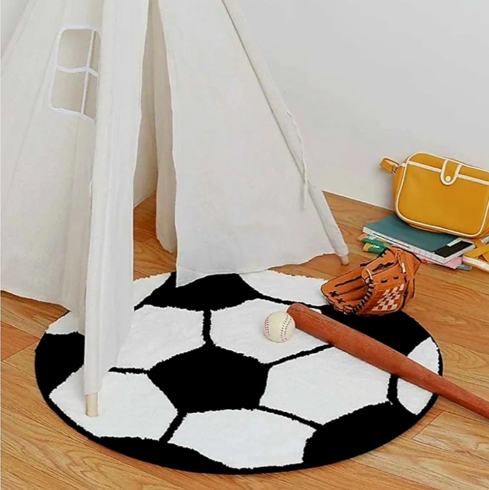 FUN RUGS Soccer Ball 39" Rug